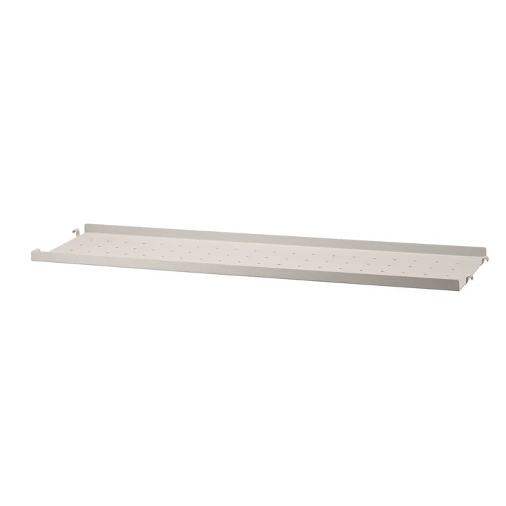 Metallboden mit niedriger Kante 78 x 20 cm von String in beige