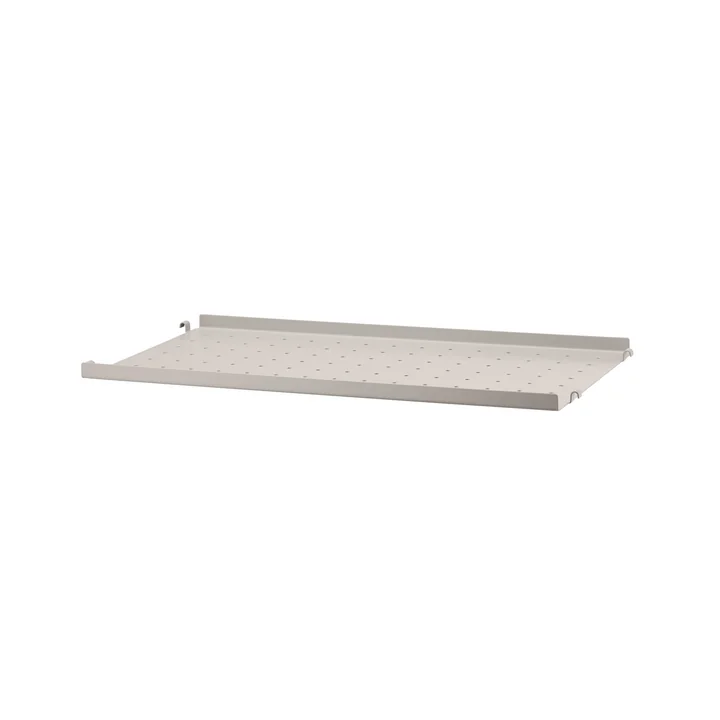 Metallboden mit niedriger Kante 58 x 30 cm von String in beige