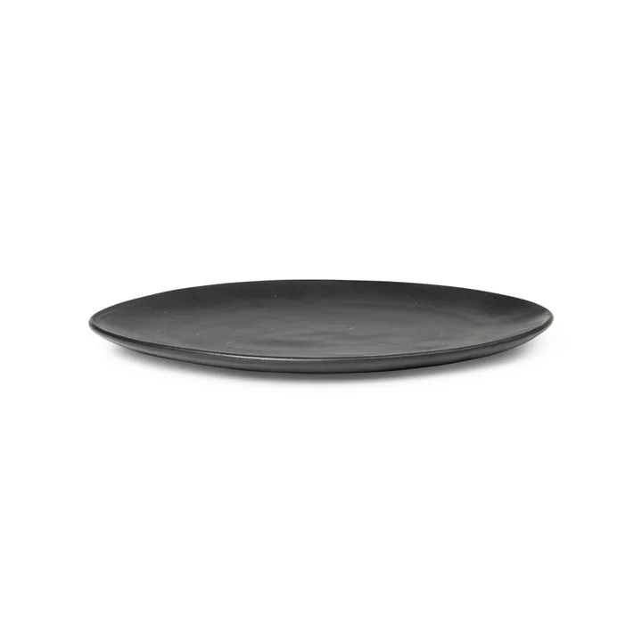 Flow Teller Ø 22 cm von Ferm Living in schwarz