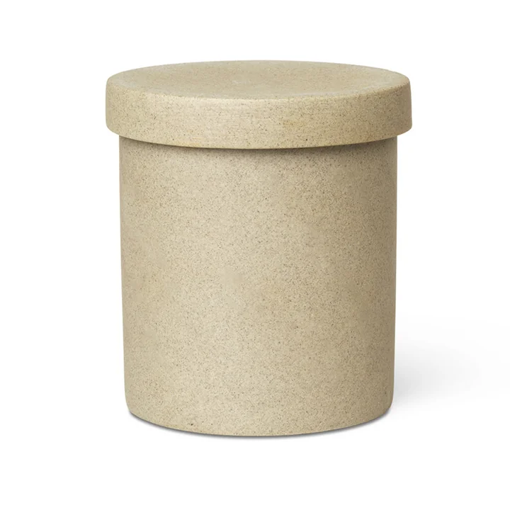 Bon Accessoires Aufbewahrungsdose groß von Ferm Living in beige / schwarz