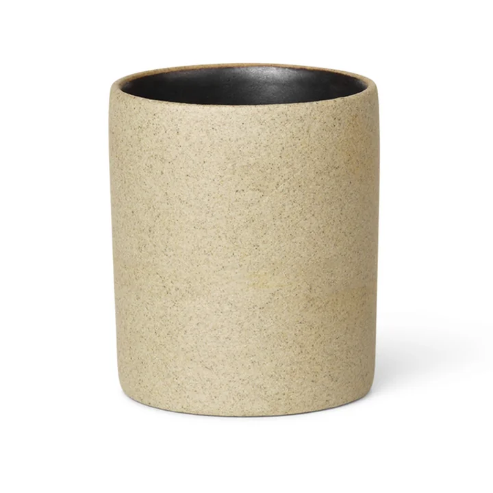 Bon Accessoires Becher von Ferm Living in beige / schwarz