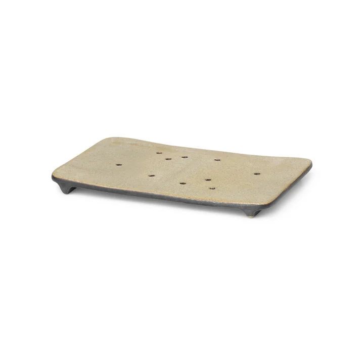 Bon Accessoires Seifenschale von Ferm Living in beige / schwarz
