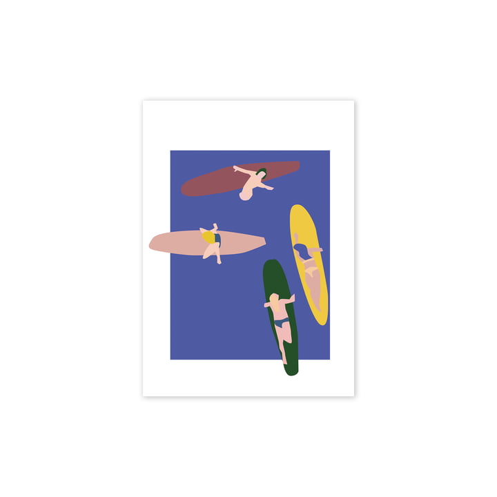  Surfers Poster, 30 x 40 cm von Paper Collective
