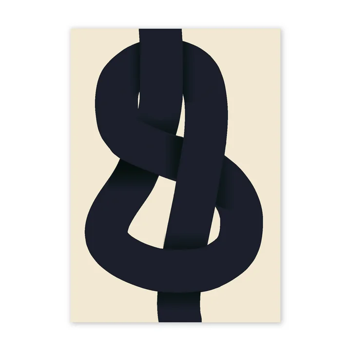 The Knot Poster, 50 x 70 cm von Paper Collective