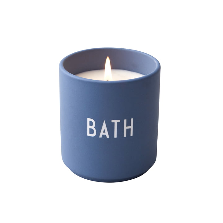Duftkerze, Bath / blau von Design Letters