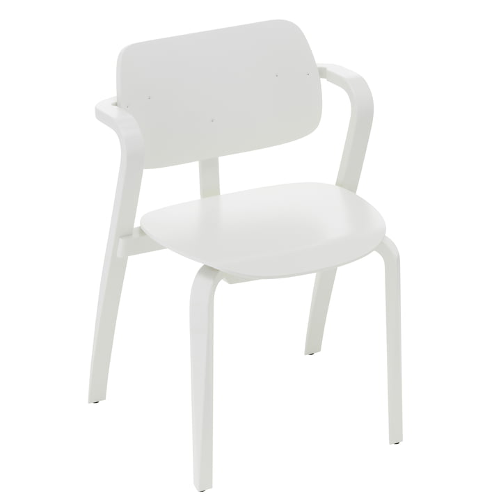 Aslak Chair, weiß lackiert von Artek