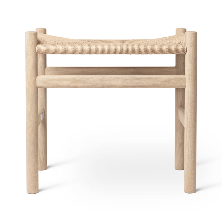 CH53 Hocker von Carl Hansen in Eiche geölt / Naturgeflecht