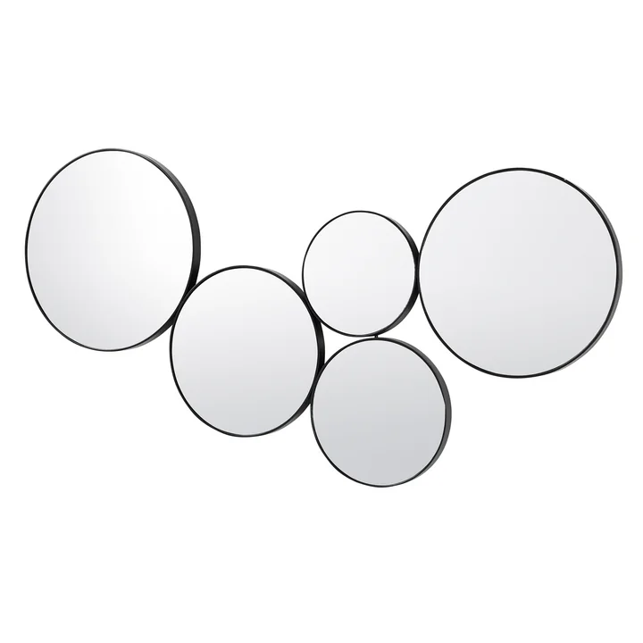Kunst Spiegel, schwarz von Broste Copenhagen 