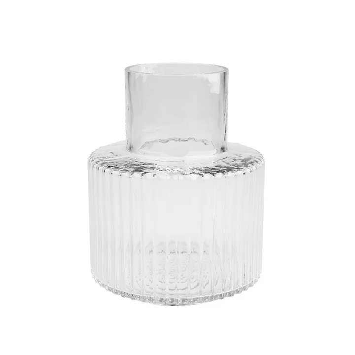 Ripple Vase Ø 17 x H 21 cm, transparent von Collection