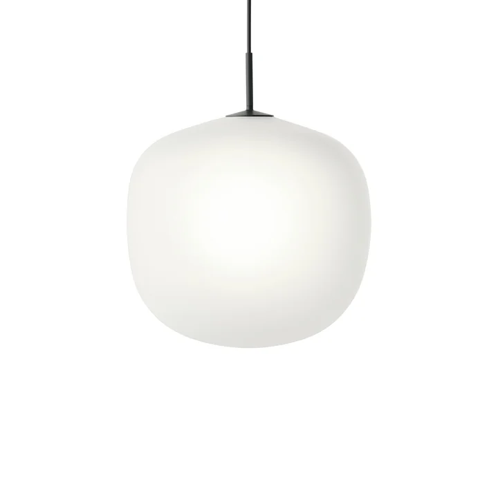 Rime Pendelleuchte Ø 45 cm, opal / schwarz von Muuto 