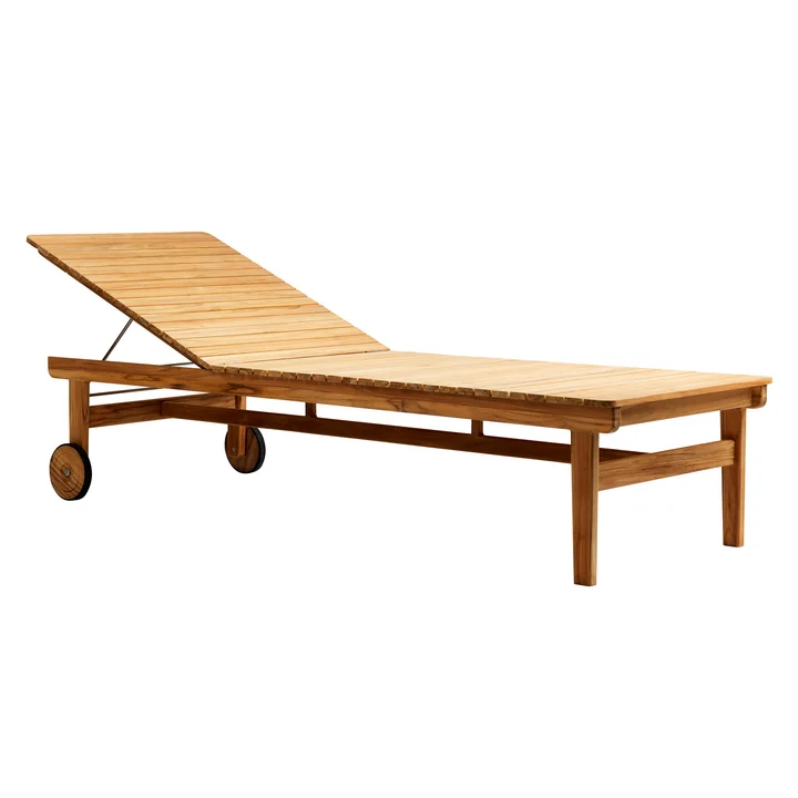 M8 Gartenliege von FDB Møbler in Teak