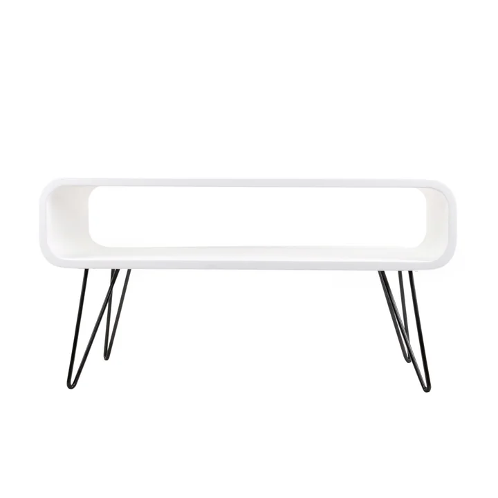 Metro Coffee Table, weiß / schwarz von XLBoom