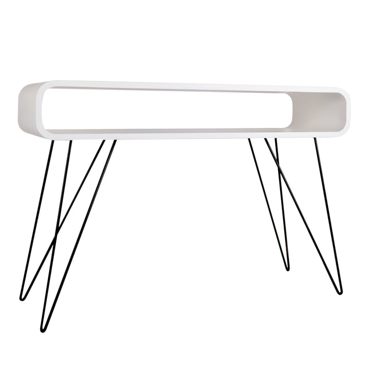 Metro Sofa Table, weiß / schwarz von XLBoom
