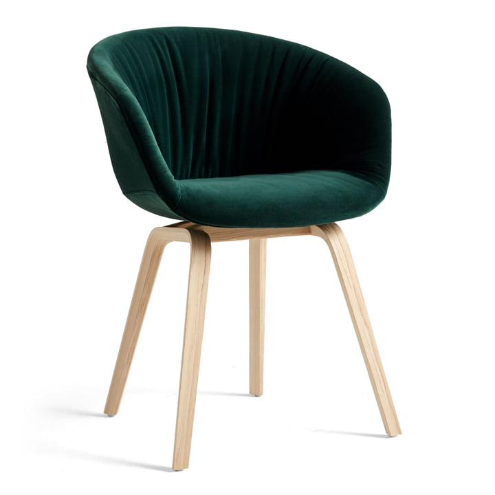 About A Chair AAC 23 Soft von Hay in der Variante Eiche matt lackiert / Vollpolster Lola dunkelgrün