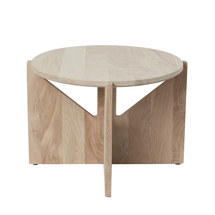 Couchtisch XL Ø 52 H 36 cm von Kristina Dam Studio in Eiche