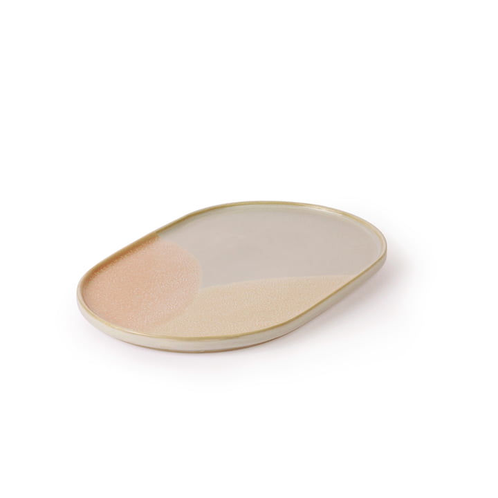 Gallery Teller 23,5 cm oval von HKliving in nude / rosa