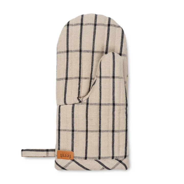 Hale Ofenhandschuh, sand / schwarz von Ferm Living