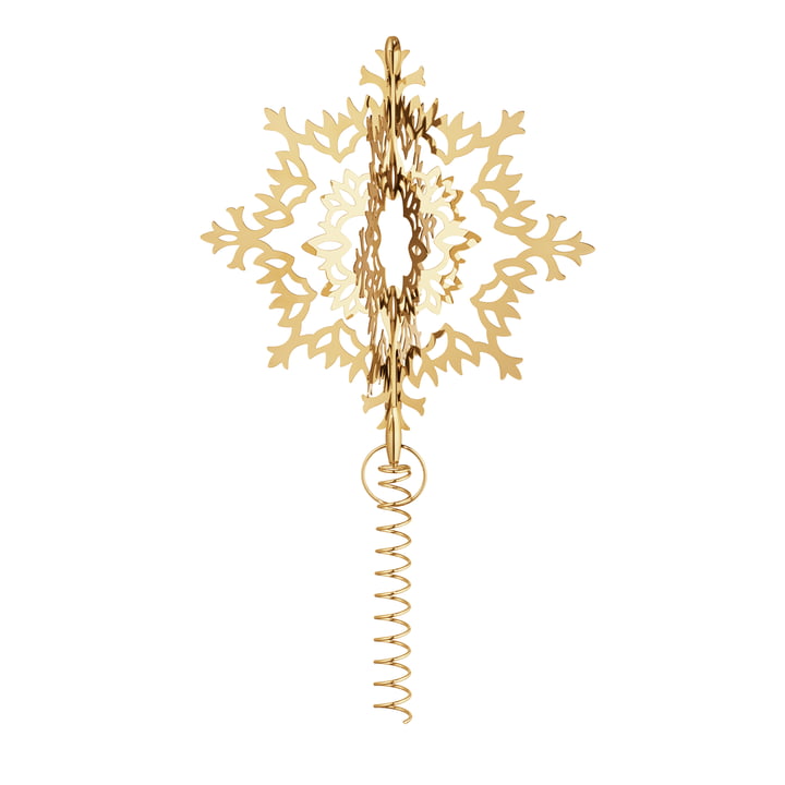 Tannenbaumspitze Eisblume, vergoldet von Georg Jensen.