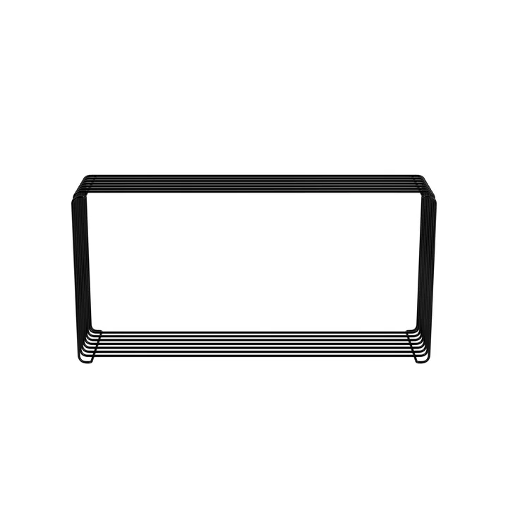 Panton Wire Extended Regal 18,8 cm, schwarz von Montana.