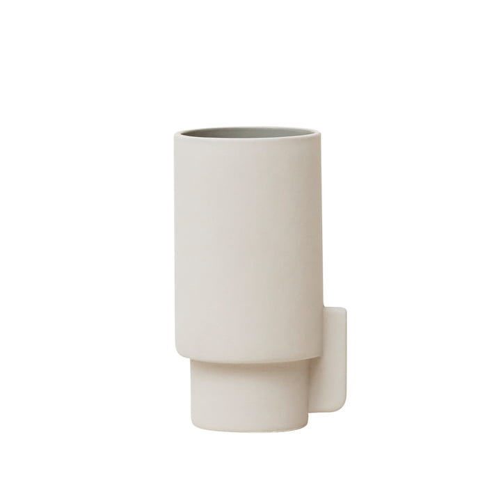 Alcoa Vase, klein, Ø 6,3 H 12,5 cm, Hellgrau von Form & Refine