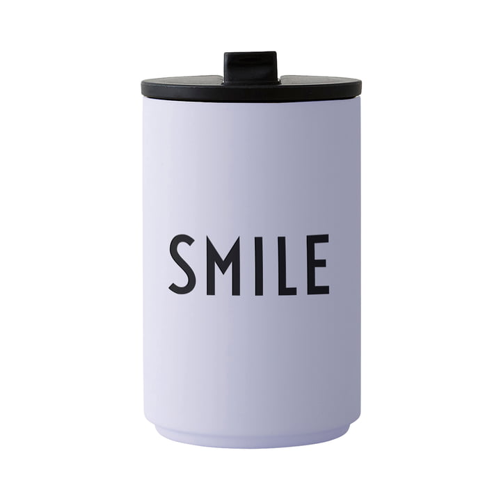 Der Thermo Cup 0.35 l Smile, flieder von Design Letters