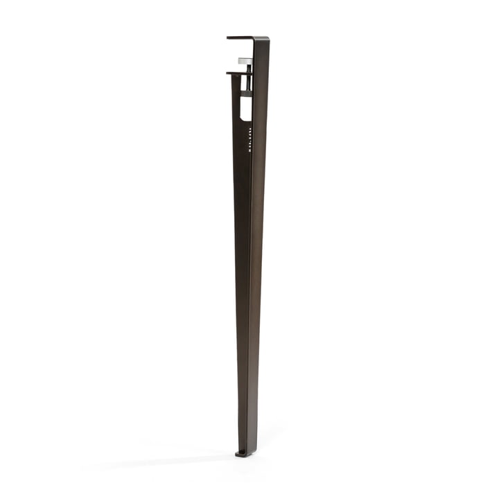 Das Tisch- und Schreibtischbein H 75 cm, patinierter Stahl von TipToe