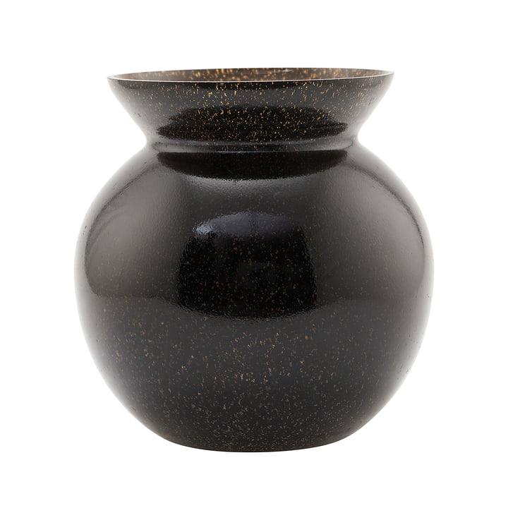 Die Chenna Vase, Ø 23 x H 22,5 cm, schwarz von House Doctor