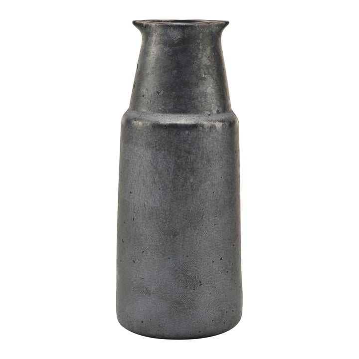 Flasche Pion, H 18 cm, schwarz / braun von House Doctor