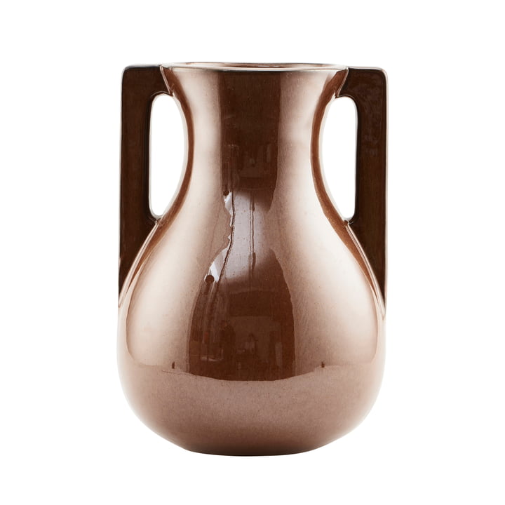 Die Vase Mississipi, Ø 21,5 x H 31 cm, braun von House Doctor