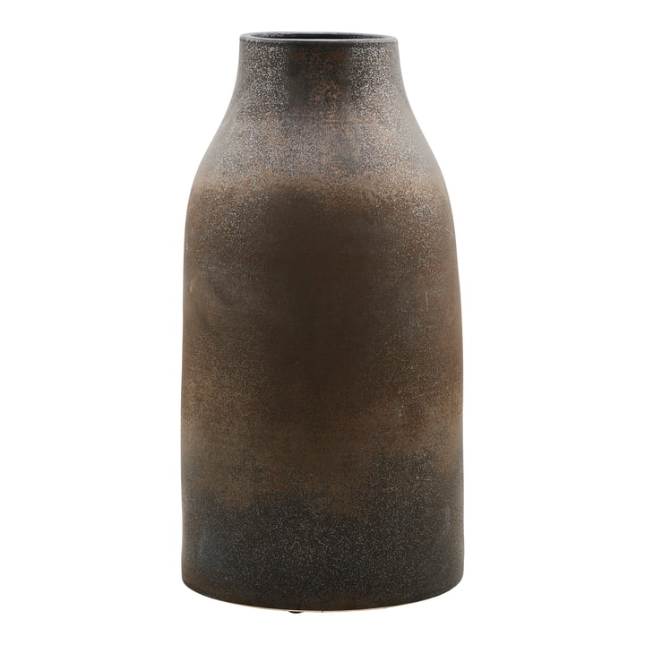 Die Vase Wymm, Ø 32 x H 65 cm, schwarz / braun