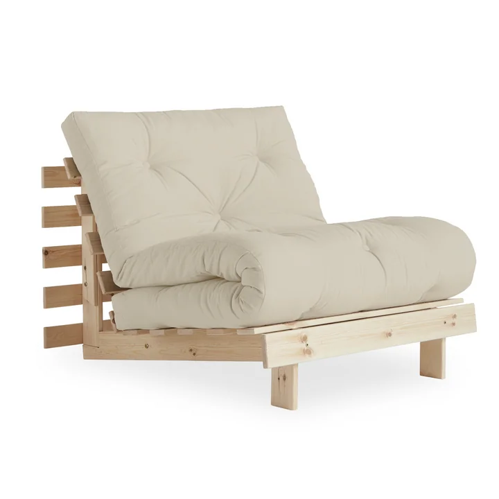 Der Roots Schlafsessel 90 cm, Kiefer natur / beige (747) von Karup Design
