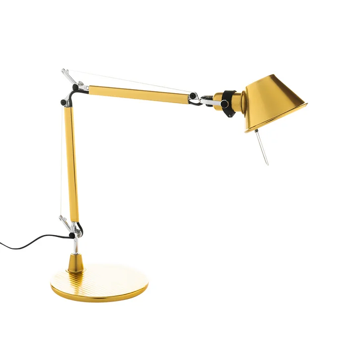 Tolomeo Micro Tischleuchte von Artemide in gold glänzend