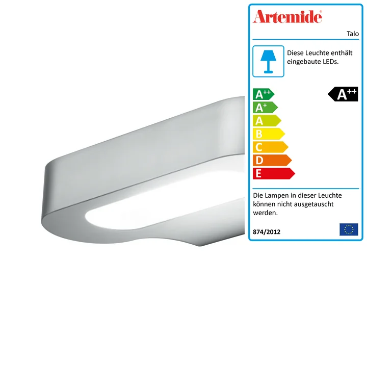 Talo LED-Wandleuchte, 2700K / silber von Artemide