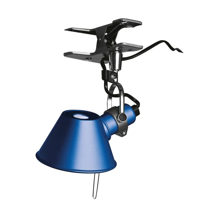 Tolomeo Micro Pinza Klemmleuchte von Artemide in blau
