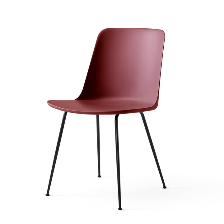 Der Rely Chair HW6, rot braun / schwarz von &Tradition