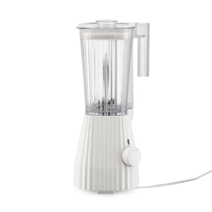Der Plissé Standmixer, weiß von Alessi