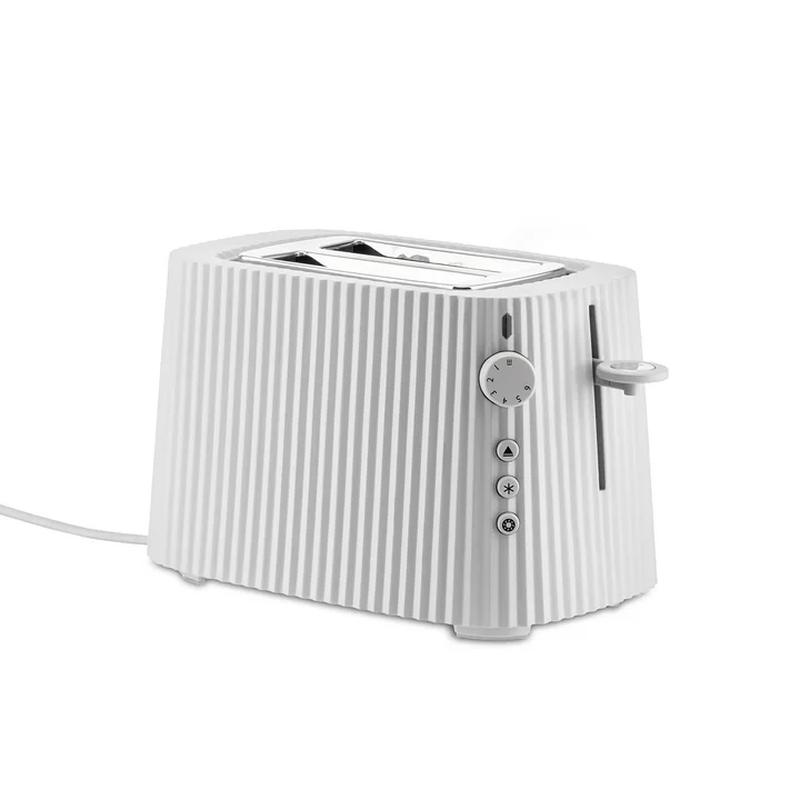 Der Plissé Toaster, weiß von Alessi