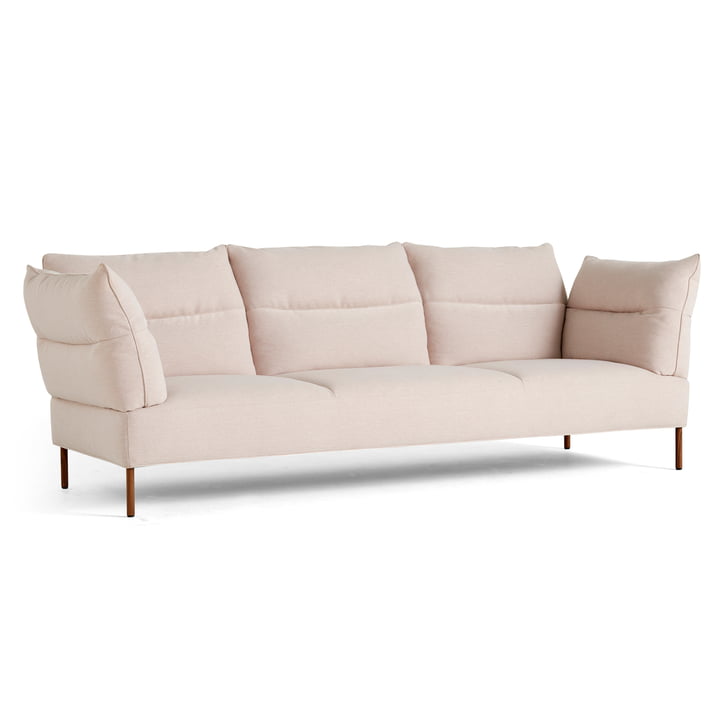 Das Pandarine Sofa, 3-Sitzer, verstellbare Armlehnen, Walnuss geölt, Mode 26 von Hay