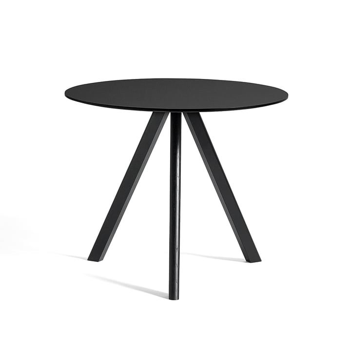 Der Copenhague CPH20 Tisch Ø 90 cm, schwarz von Hay