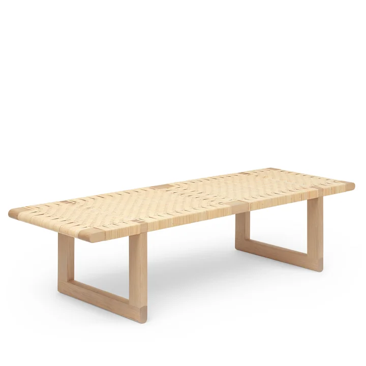 Der BM0488 Couchtisch, Eiche geölt / Korbgeflecht von Carl Hansen