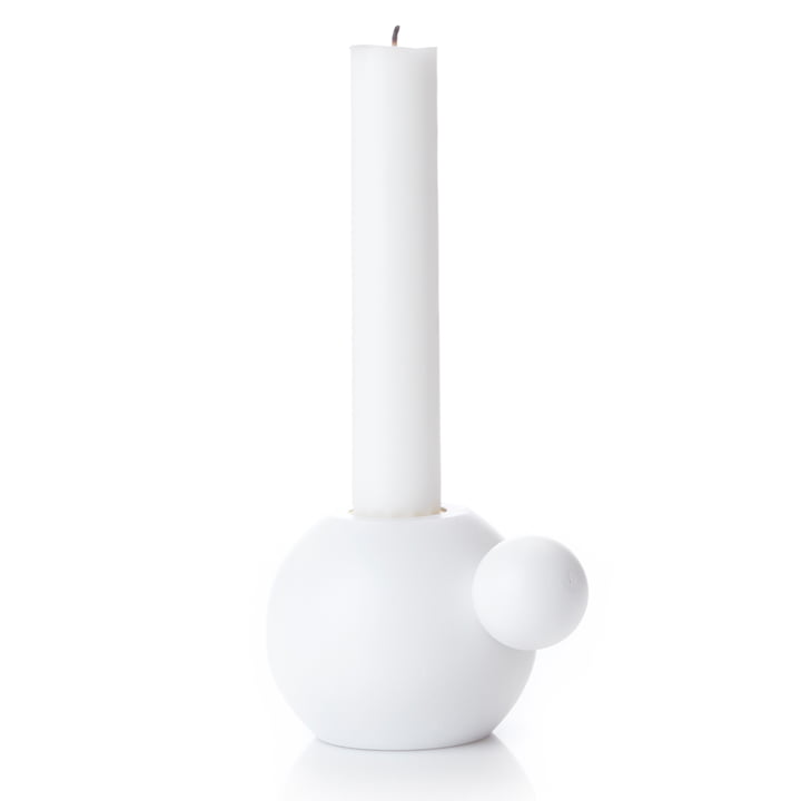 RoundNRound Kerzen- und Teelichthalter von applicata in weiß