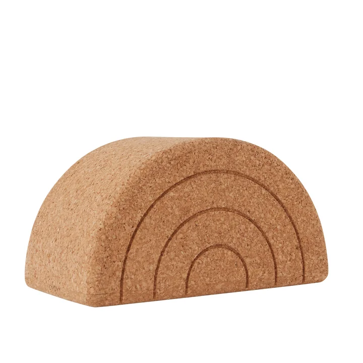 Der Rainbow Balance Hocker, Kork von OYOY