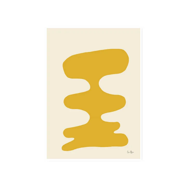 Das Soft Yellow Poster, 50 x 70 cm von Paper Collective