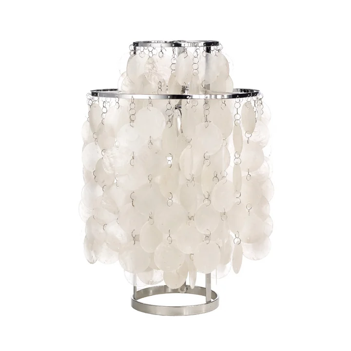 Fun 2TM Tischleuchte Ø 27 cm von Verpan in weiß / Silber