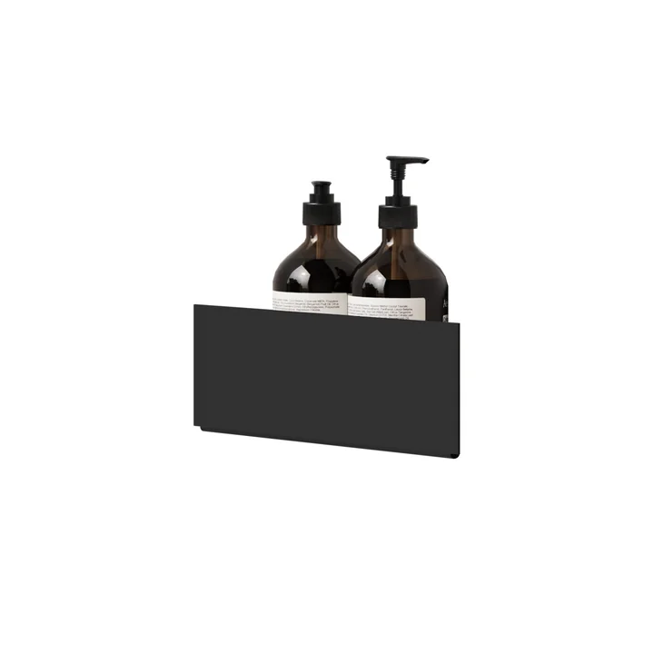 Die Wandablage Ecke von Nichba Design in schwarz