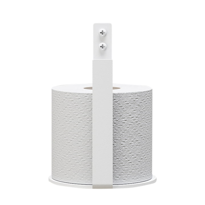 Der Toilettenpapier-Halter Extra von Nichba Design in weiß