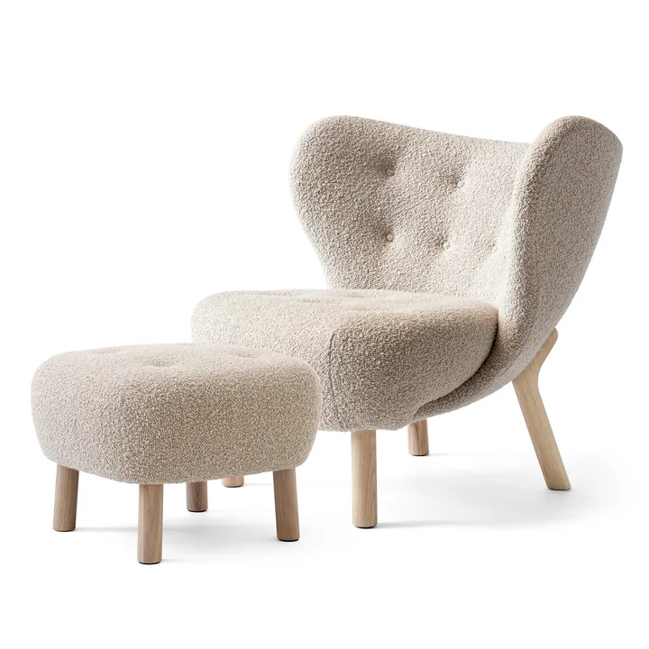 Der Little Petra VB1, Incl. Pouf ATD1, Karakorum 003 / White 1 von &Tradition
