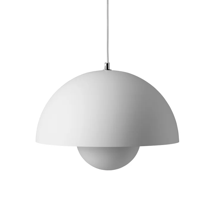 FlowerPot Pendelleuchte VP7 in matt hellgrau von &Tradition