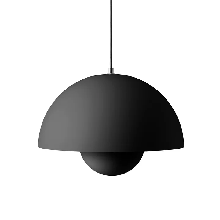 FlowerPot Pendelleuchte VP7 in matt schwarz von &Tradition