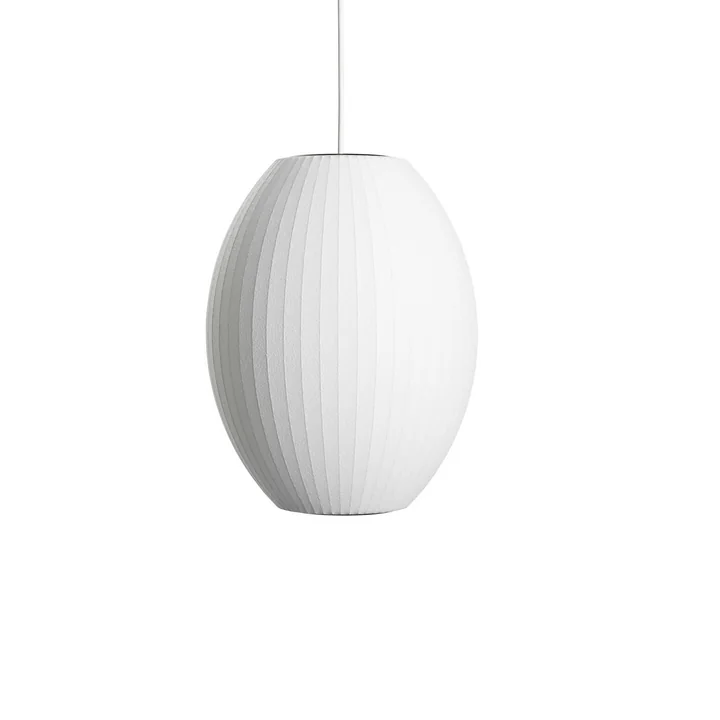 Nelson Cigar Bubble Pendelleuchte S, Ø 35.5 x H 44 cm in off white von HAY